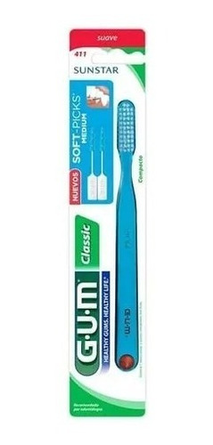 Cepillo Gum Classic 411 Suave Magistral Lacroze