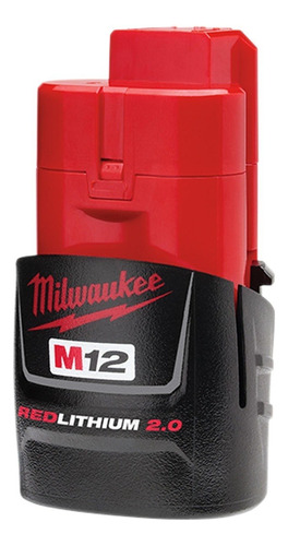 Bateria 12v 2,0 Ah M12 Milwaukee Red Lithium 2.0 4811-2659