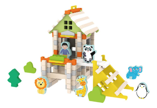 Blocos De Construção Diy Casa Brinquedos Jardim Zoológico