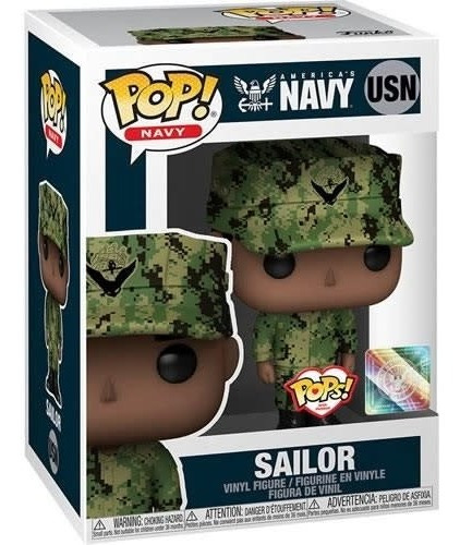 Imagen 2 de 2 de Funko Pop, Marino Eeuu Male (uniforme De Trabajo)
