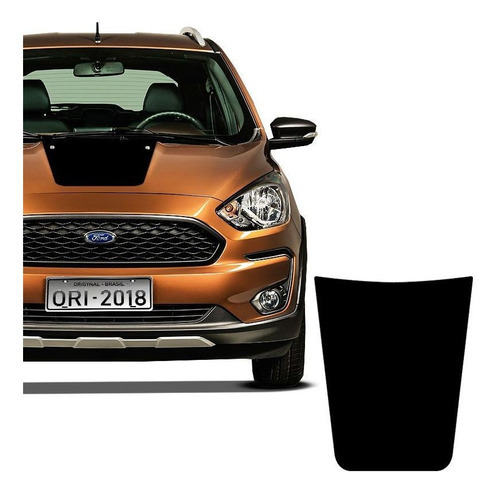 Adesivo Capô Ford Ka 2015/2019 Acessório Preto Fosco