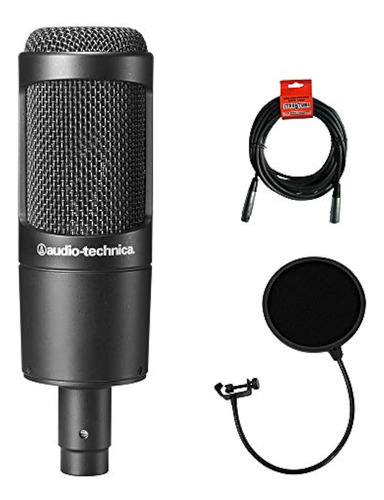 Audio-technica At2035 Paquete De Microfono De Condensador Ca