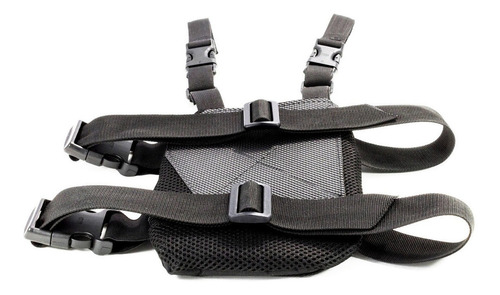 Bolsa Modular Tática Militar Com Coldre Perna Robocop Preta