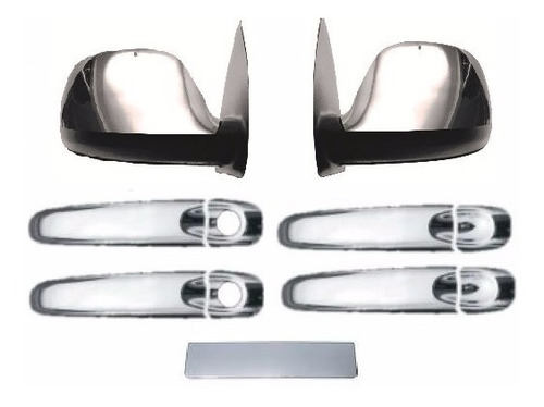 Kit Cromado Retrovisor Maçaneta 7 Pecs Vw Amarok 2010 A 2015