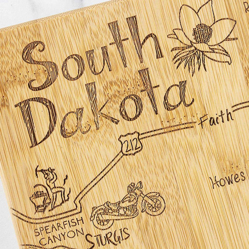 Totally Bamboo Destination South Dakota - Tabla De Cortar Y