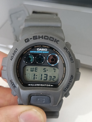 Reloj Casio G-shock Modelo Dw-6900 Negro 3230 Gris Gris Blanco (Usado)