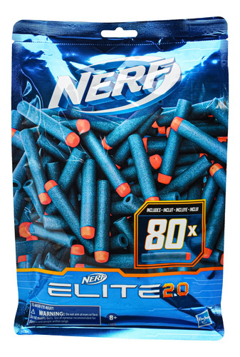 Nerf Bolsa Con 80 Dardos Elite 2.0 F0039 Hasbro