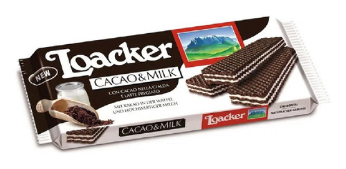 Galleta Loacker Classic Barquillos Cocoa & Milk 175 Gr