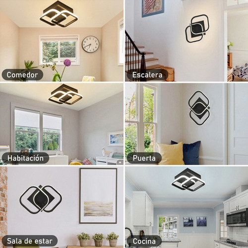 . Lámpara De Techo Lampara Foco Decorativas Led Para Baño