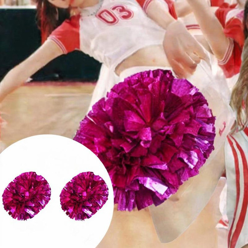 3 X 2 Piezas De Pompones De Animadoras, Pompones Brillantes