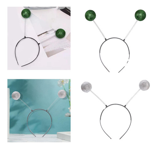 2x Novedad Alien Headbands Headwear Desfiles Performance