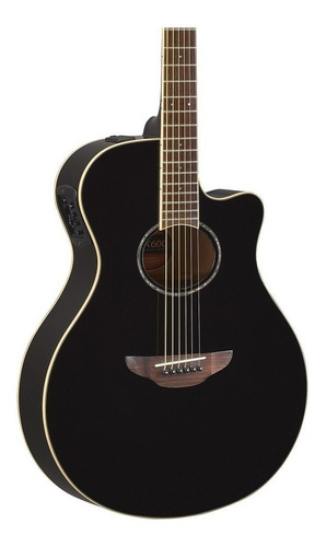Imagen 2 de 4 de Guitarra Electroacústica Yamaha APX600 para diestros black palo de rosa brillante