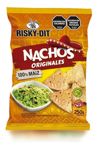 Pack X 3 Nachos Originales Risky-dit X250grs