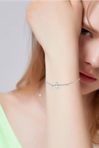 Pulsera Cross Cross Wdshow Cross Silver Tone Acero First