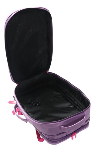 Mochila Viajera 18 Gwen Skora Q Color Lila Diseño De La Tela Liso