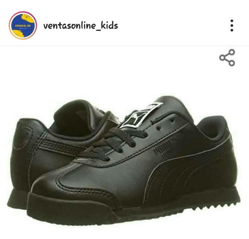 Puma Importados Zapatos Negros Niño