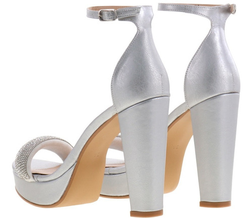 Imagen 4 de 4 de Tacones Para Mujer Dama De Vestir Fiesta Con Tira De Brillos
