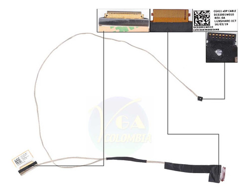 Cable Flex Lenovo 310-14isk 310-14ikb Dc02001w010 Dc2001w020