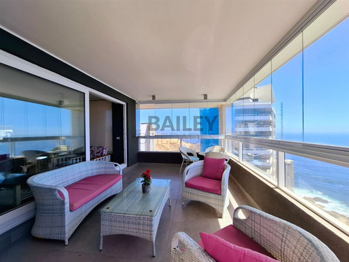Arriendo Departamento Amoblado De 3 Dorm. En Concón