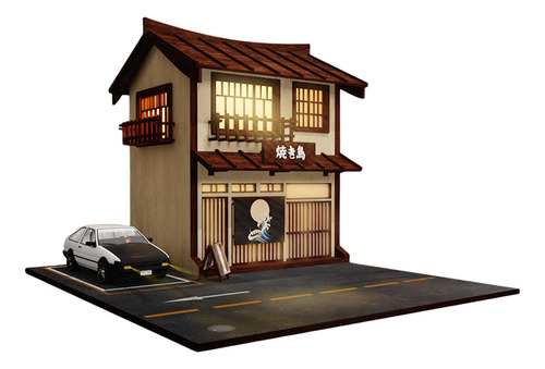 1:64 Modelo De Diorama De Garaje De Coche Diy Para