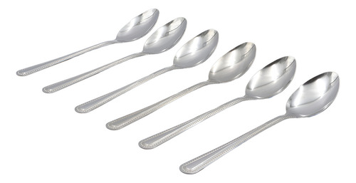 A Juego De Cuchara Sopera Elegante 24 Piezas Acero