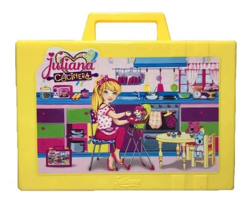 Valija Juliana Cocinera Cocina Recetas Chef Premium Color Amarillo Amarillo
