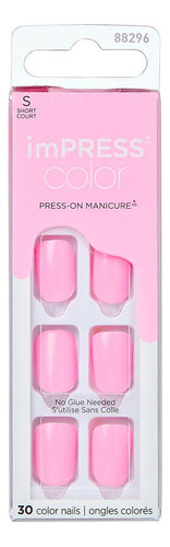 Uñas Impress Color Self Care Color Rosado