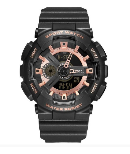 Relógio Masculino Weide Anadigi Esportivo Wa3j8004 Rosé