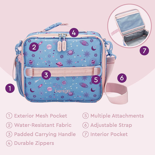 Bolsa Lanchera Bentgo Lavender Galaxy