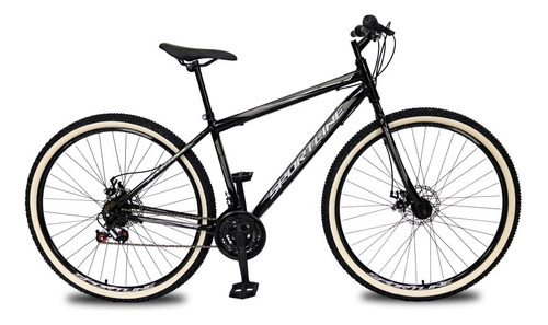 Bicicleta Aro 29 Aço Carbono 21 Velocidades Freio A Disco Cor Preto/Prata