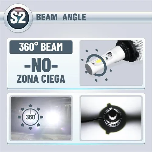 Kit Faros Led 8000lm Luz Alta Y Baja/niebla For Chevrolet