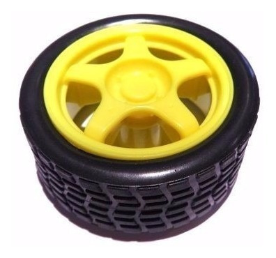 Imagen 4 de 5 de Motor Dc 3v A 6v Caja Reductora Rueda Goma | Icu