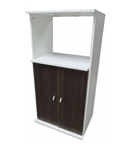 Mueble Organizador Porta Microondas Platinum Blanco/tabaco