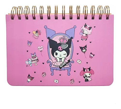 Agenda Planificador Anotador Ilustardo Kuromi Melody Cinnamo