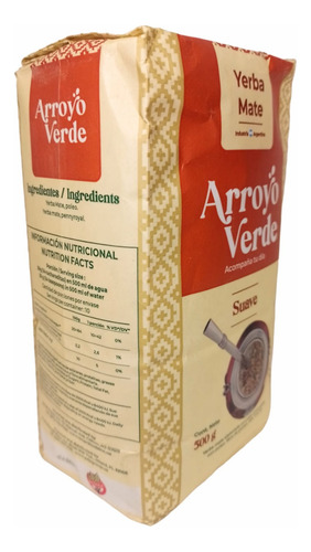 Yerba Mate Arroyo Verde Suave Premium 500g
