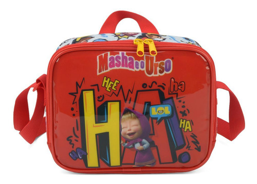 Kit Masha E O Urso Disney Mochila De Rodinha + Lancheira