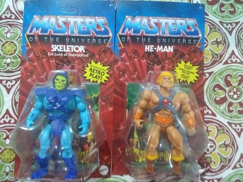 Set 2 Figuras He-man Y Skeletor Cabeza Vintage Mattel