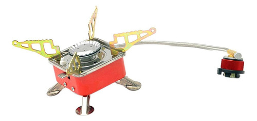 Large Gas Stove With Red Tube Adapter Valve