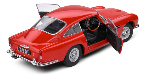 Miniatura Aston Martin Db5 1964 Vermelho Metálico 1:18 Solido