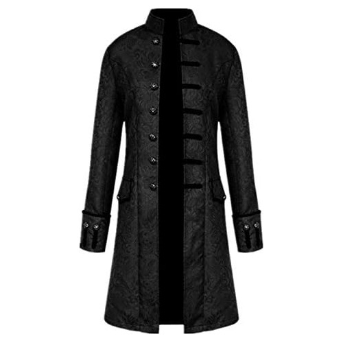 Men's Steampunk Vintage Tailcoat Jacket Gothic Victoria...