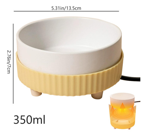 Bowl De Mascotas Caliente Para Invierno.mantiene Agua Tibia