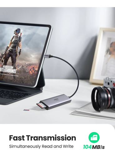 Hub 6 En 1 Adaptador Multifunción Usb-c Ugreen 60383 gris
