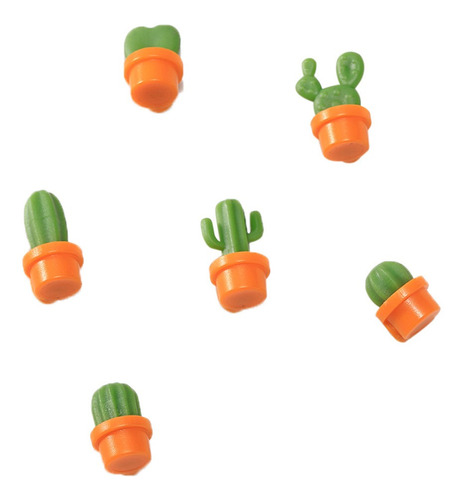 Botón Magnético Para Plantas Suculentas, 6 Unidades, Cactus