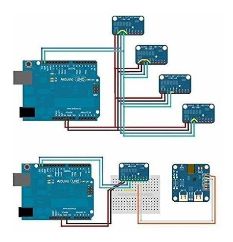 Imagen 4 de 7 de 2pcs Ads1115 16 Bits 4 Canales Analogico A Digital Convertid