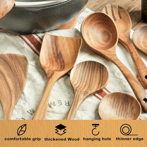 Set De Utensilios De Cocina De Madera Cuchara De Cocina De M
