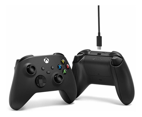 Imagen 5 de 7 de Control joystick inalámbrico Microsoft Xbox Xbox Series X|S Controller + USB-C cable carbon black