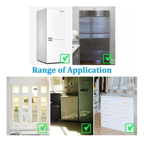 Paquete De 8 Cerraduras Para Puertas De Refrigerador Con Can
