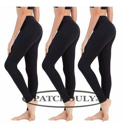 Imagen 5 de 7 de Calza Leggin Chupin Algodón / Lycra Tiro Medio Mujer 1/2/3/4