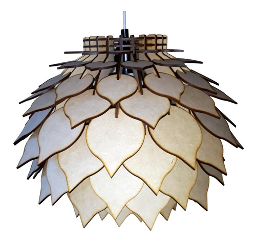 Lámpara De Techo Diseño Deco | Pétalos | Artesanal 