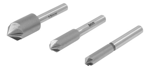 Juego De 3 Brocas Tipo Avellanador Mrk-031 Rork